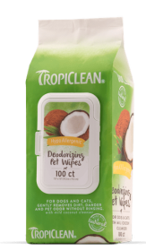 TROPICLEAN Wipes - Hypo 100ct