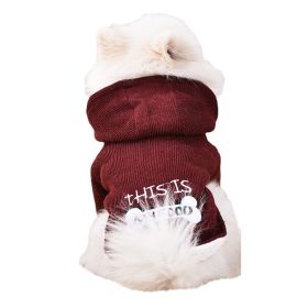 Back Cat Dog Cloth Clothes (Option: red-XS)