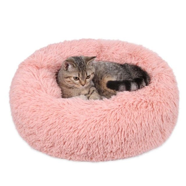 Pet Ultra Soft Long Plush Round Bed Pet Ultra Soft Long Plush Round Bed