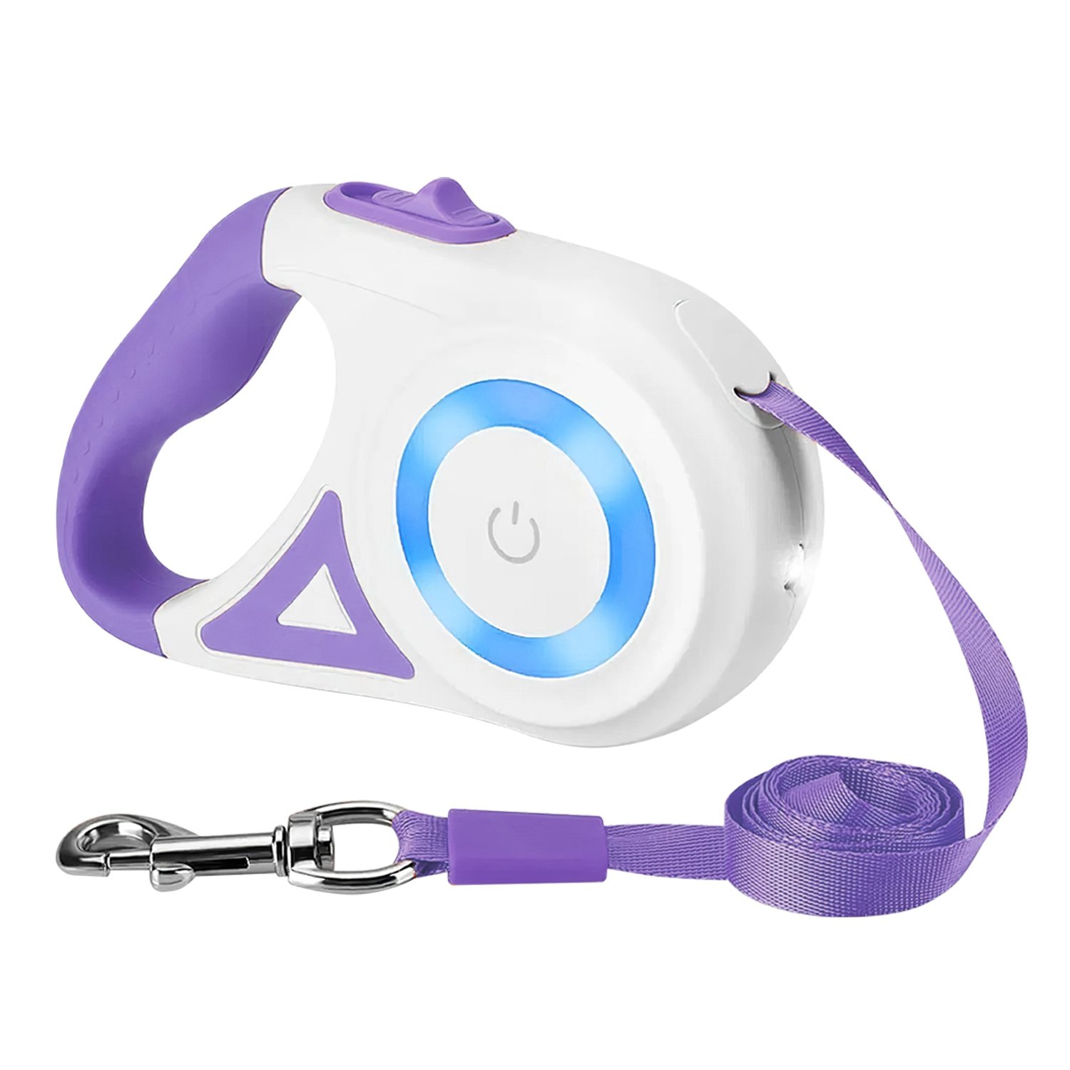 16FT Retractable Dog Leash Extendable Pet Leash Dog Walking Leash with Flashlight RGB Light 2 Rolls of Waste Bags Dispenser Fit for 66-110lbs 16FT Retractable Dog Leash Extendable Pet Leash Dog Walking Leash with Flashlight RGB Light 2 Rolls of Waste Bags Dispenser Fit for 66-110lbs
