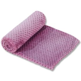 Pet Sleep Blanket Dogs And Cats Soft Mattress (Option: Bean Red-70x100cm)