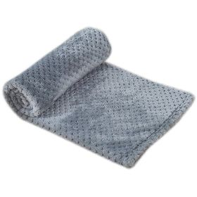 Pet Sleep Blanket Dogs And Cats Soft Mattress (Option: Light Gray-70x100cm)