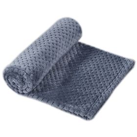 Pet Sleep Blanket Dogs And Cats Soft Mattress (Option: Smoked Blue-100x150cm)